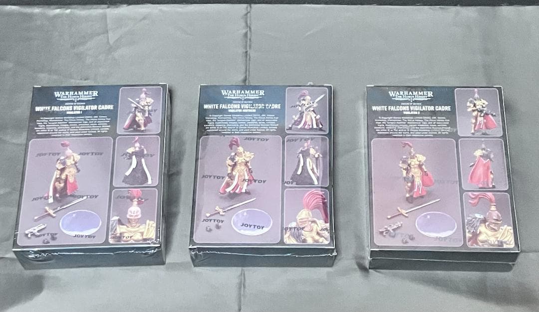 新品未開封 JOYTOY ウォーハンマー 金鎧 全3体セット ホワイトファルコン