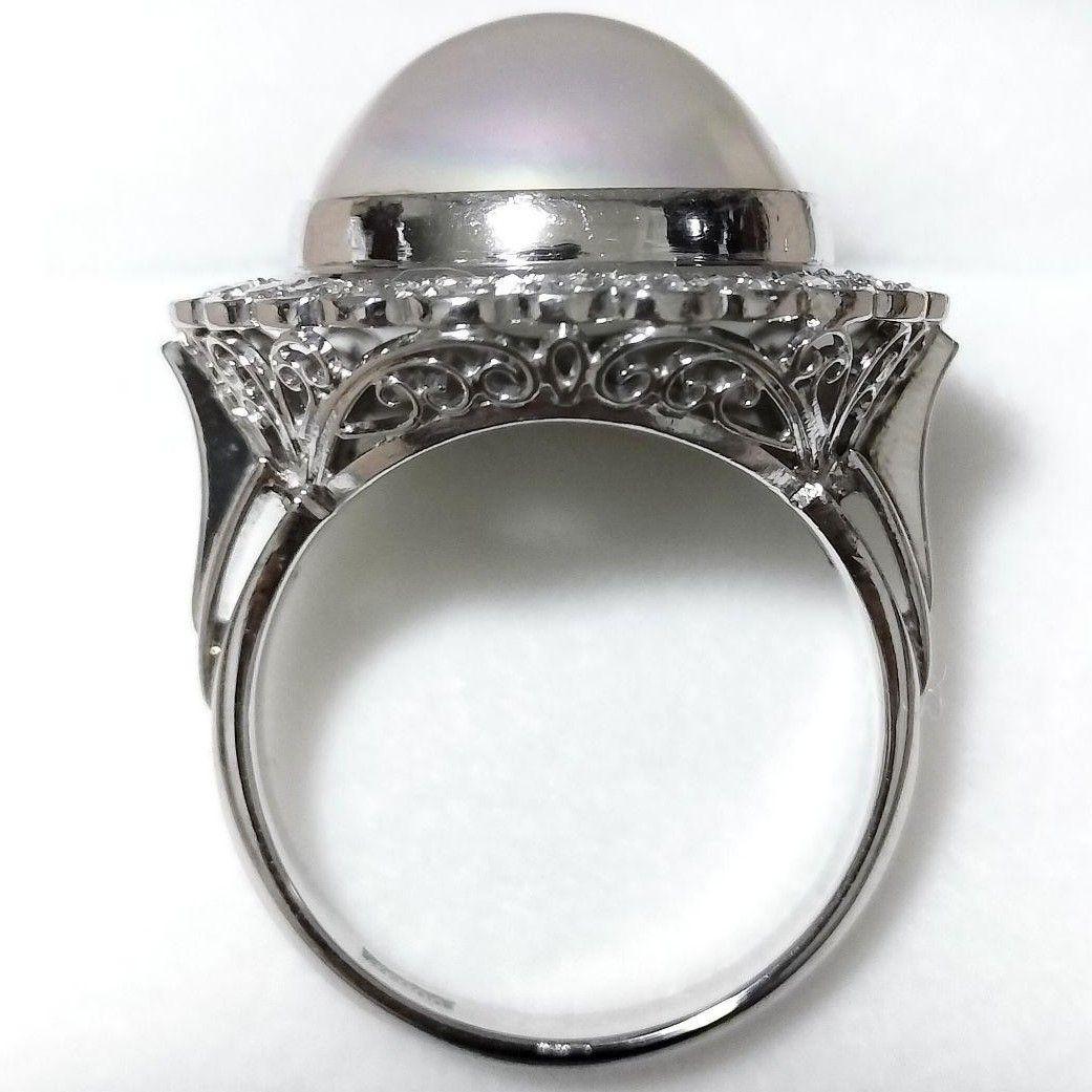 いちいちマーマー パール リング Pt900 サファイア ネックレス