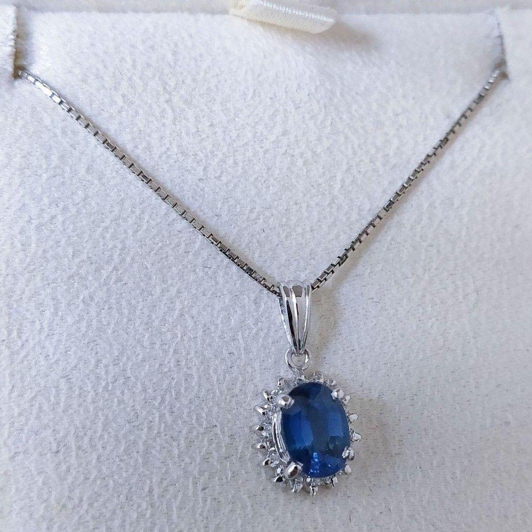 いちいちマーマー パール リング Pt900 サファイア ネックレス