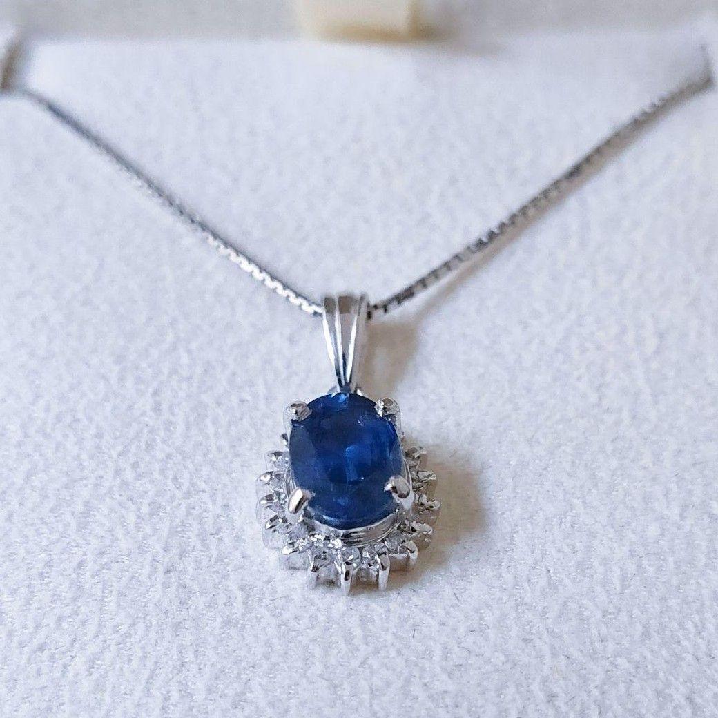 いちいちマーマー パール リング Pt900 サファイア ネックレス