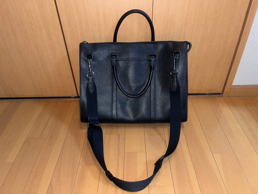 COACH レザー ビジネスバッグ ブラック