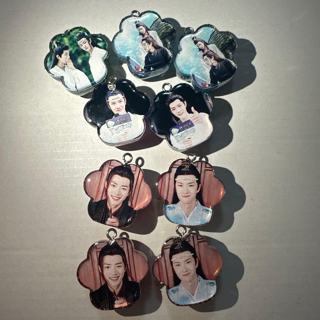 Mサイズ 肖戦 王一博 レジン肉球キーホルダー　9点セット❣️1226