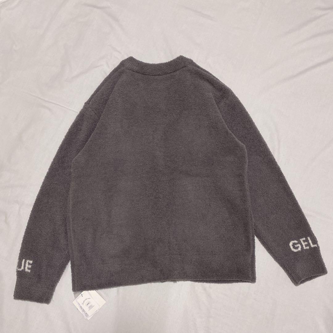 gelato pique トイプードル ジャガード カーディガンXLグレー