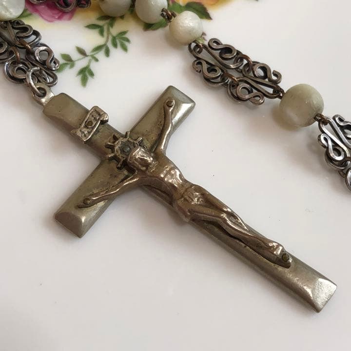 聖品 十字架 アンティーク ヴィンテージ イエスキリスト クリスマス ロザリオ