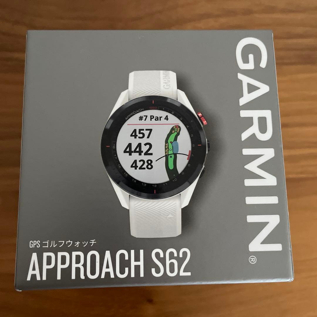 極美品 ガーミン S62 アプローチ ホワイト garmin S62