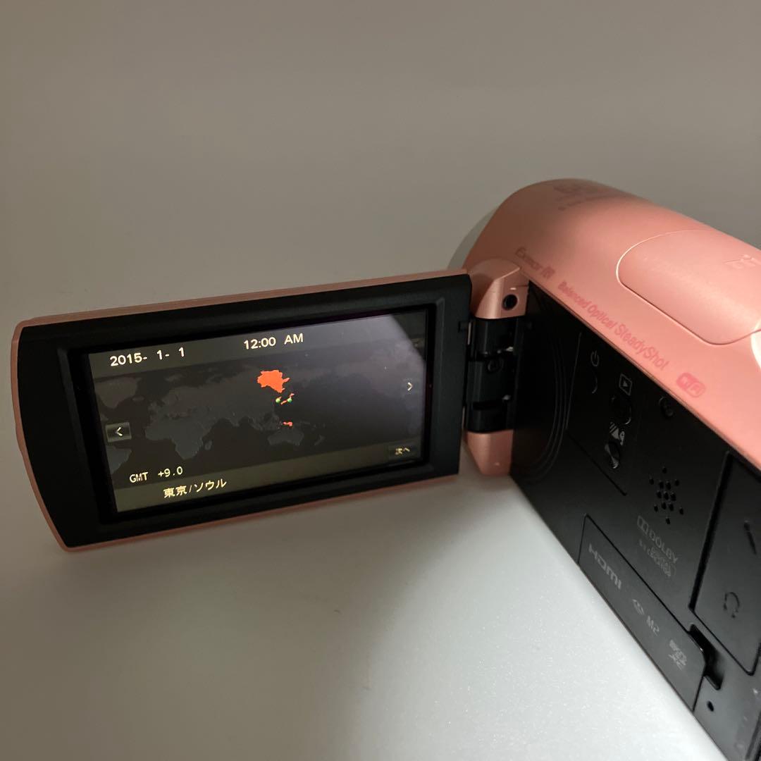 【未使用級】Sony HDR-CX670 ピンク ビデオカメラ 付属品多数