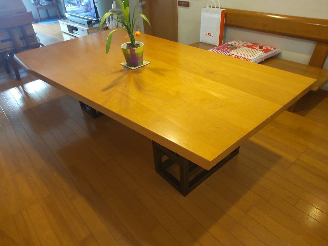 【※天板のみ！福岡】静岡家具製作 ダイニング ローテーブル メープル 天然木