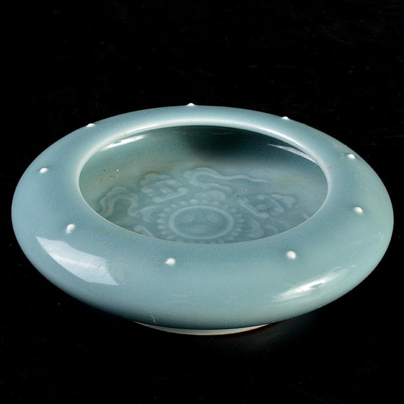 中国　大清乾隆年製　青磁　水孟　C　7294E