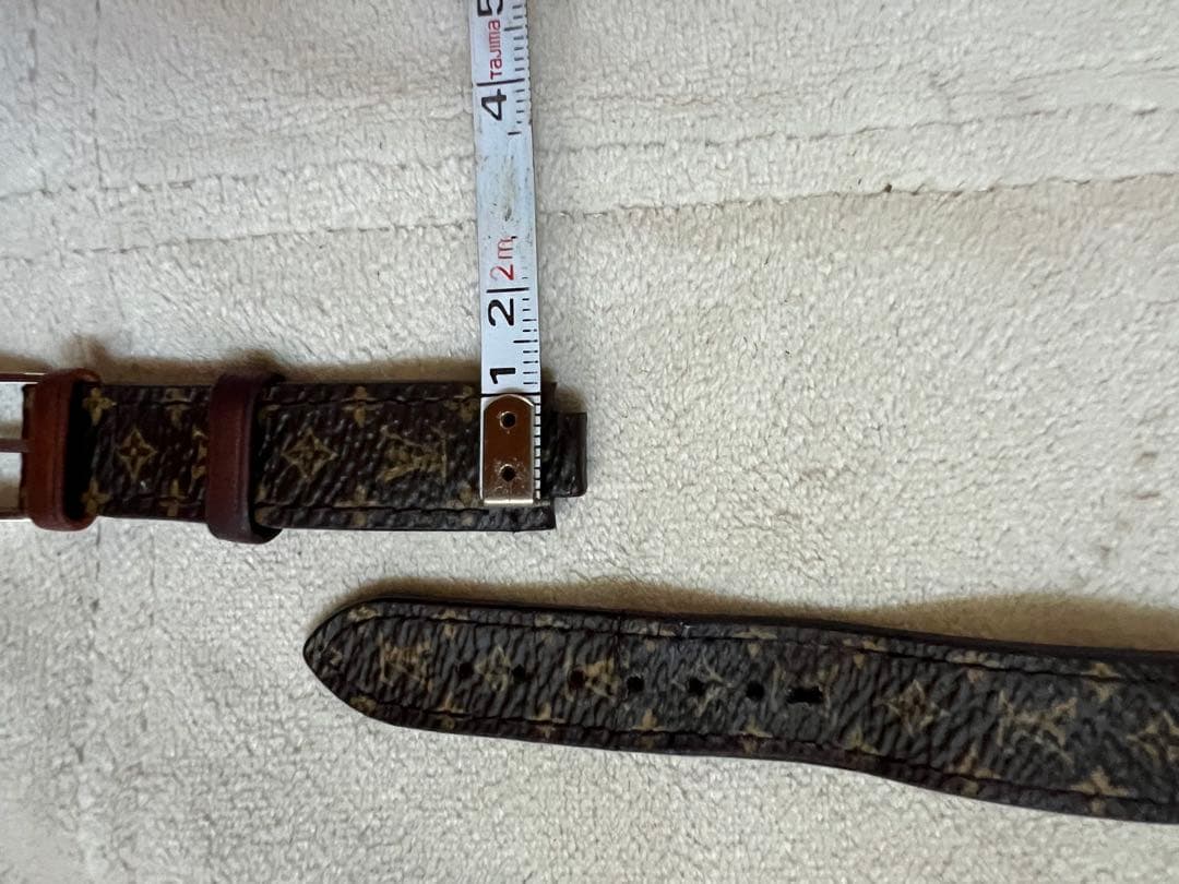 訳あり　Louis Vuitton モノグラム レザーベルト 尾錠　本物