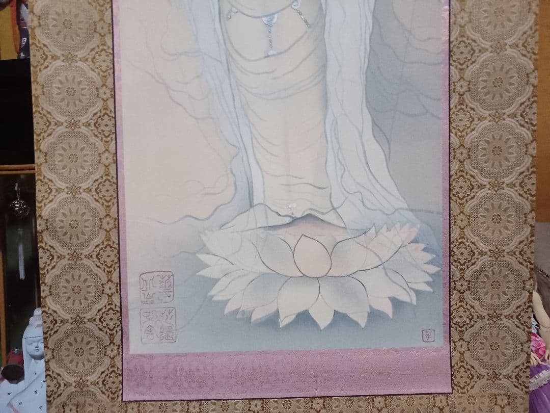 ◆村上華岳 「聖蓮華（しょうれんげ）」木版画　メナード美術館　限定380部◆