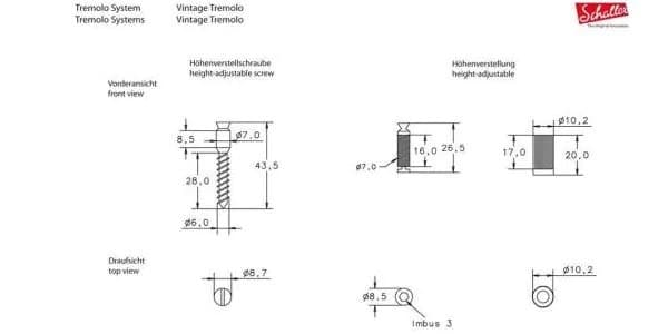 SCHALLER / トレモロユニット VT1-G 42mm Block