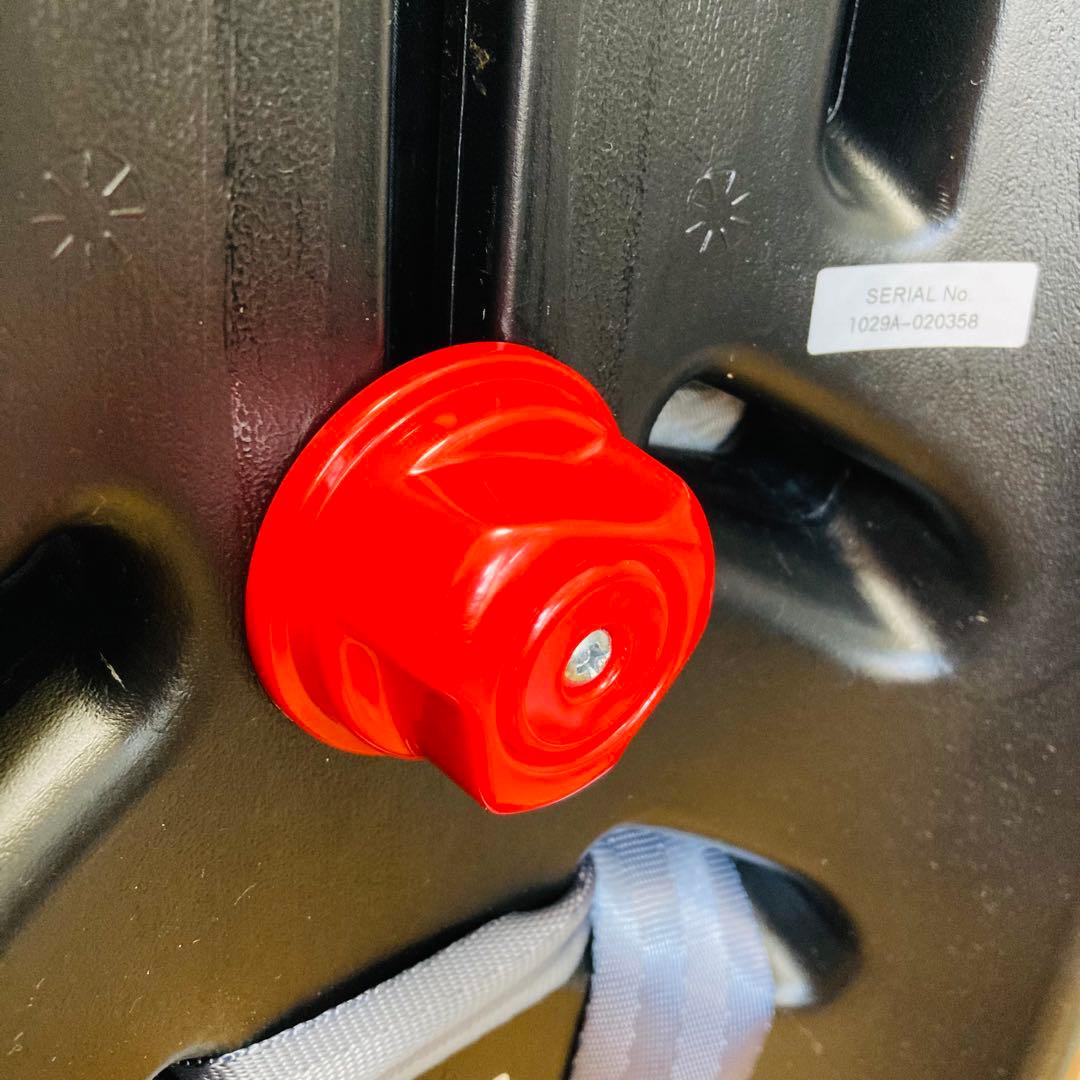 【美品】リーマン　チャイルドシート　ジュニアシート　カイナ　ブラックオレンジ