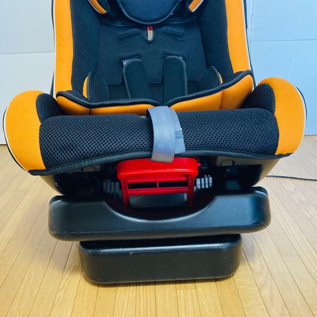 【美品】リーマン　チャイルドシート　ジュニアシート　カイナ　ブラックオレンジ