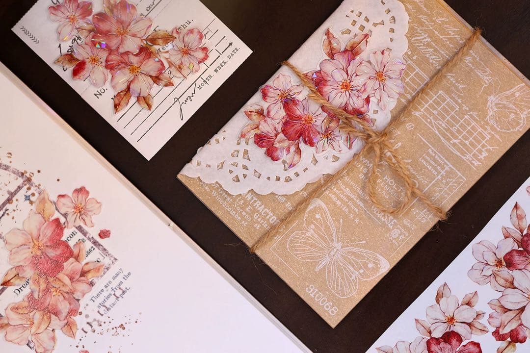 小白家文創《赤相思》海外マスキングテープ　マステ 【2509】