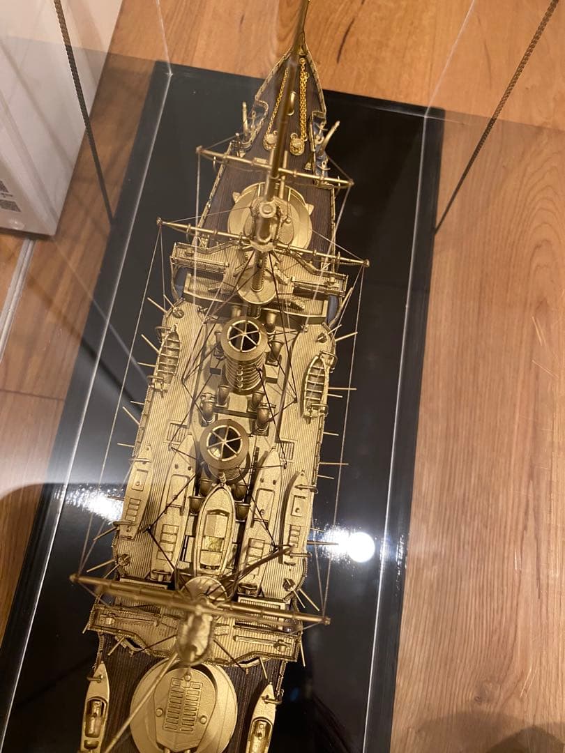 軍艦三笠　金属模型　完成品　1/300