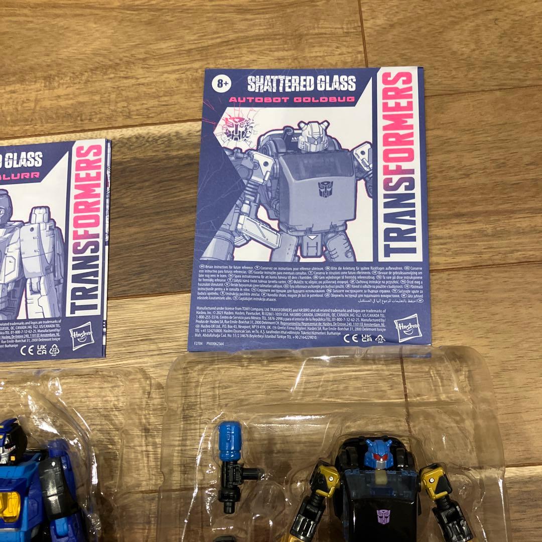 トランスフォーマー　シャッタードグラス ブラー　ゴールドバグ　セット　開封品