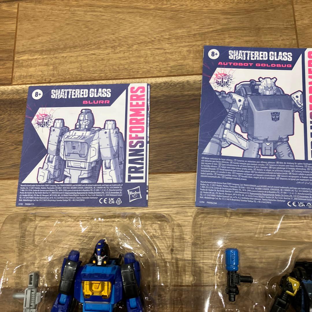 トランスフォーマー　シャッタードグラス ブラー　ゴールドバグ　セット　開封品