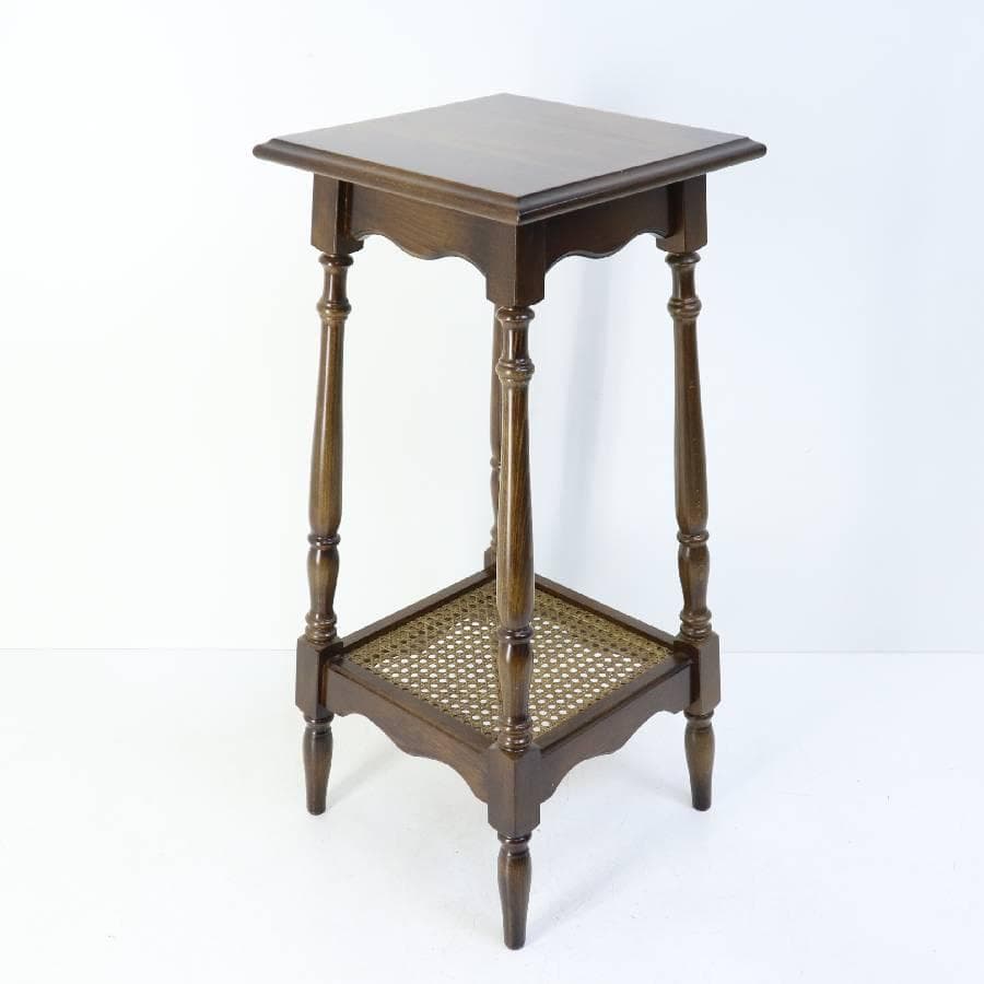 極美品 カリモク家具 コロニアル 花台 飾り台 サイドテーブル 高さ70cm