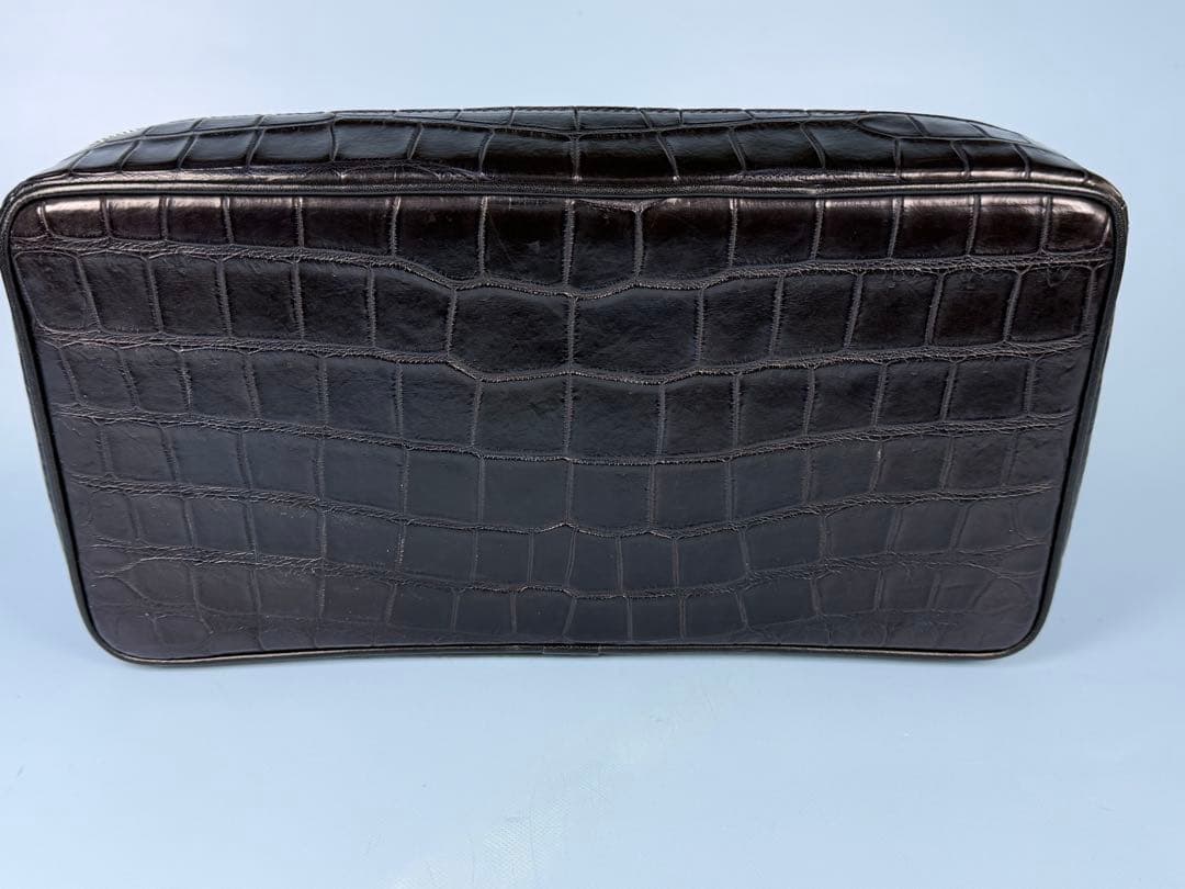 FUNNY製ポロサスクロコクラッチ ビジネスバッグ一点物