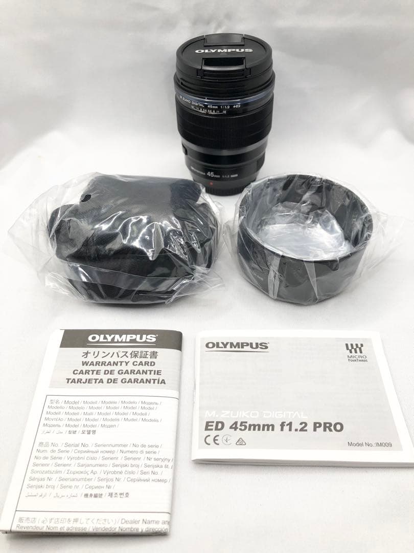 保証付OLYMPUS M.ZUIKODIGITAL ED45mmF1.2PRO