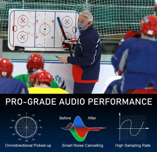 ワイヤレスマイク 2人用 2.4Gヘッドセット IP67防水