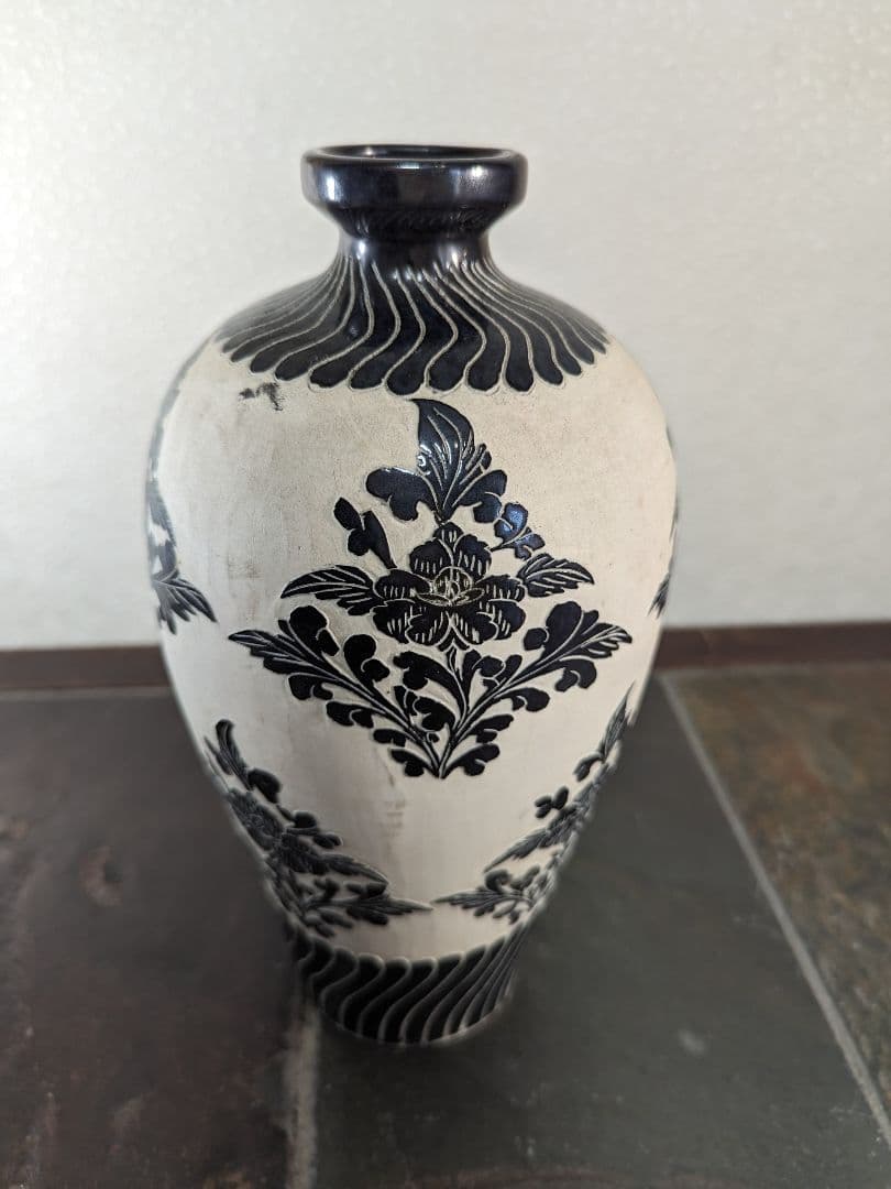 中国磁州窯　花瓶　花器　花入