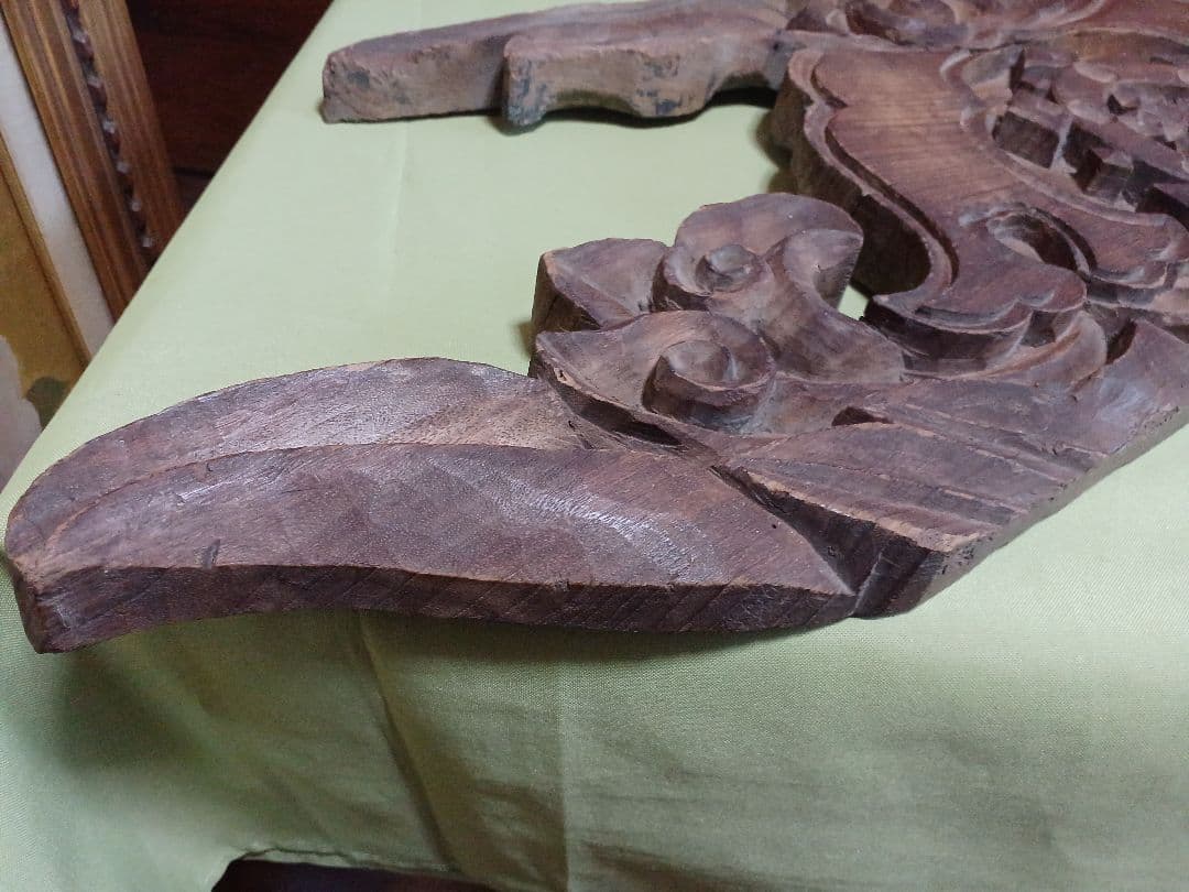 嘉永元年（1848年）奉納　「懸魚」　寺院古材 彫刻 仏教美術 寺院装飾