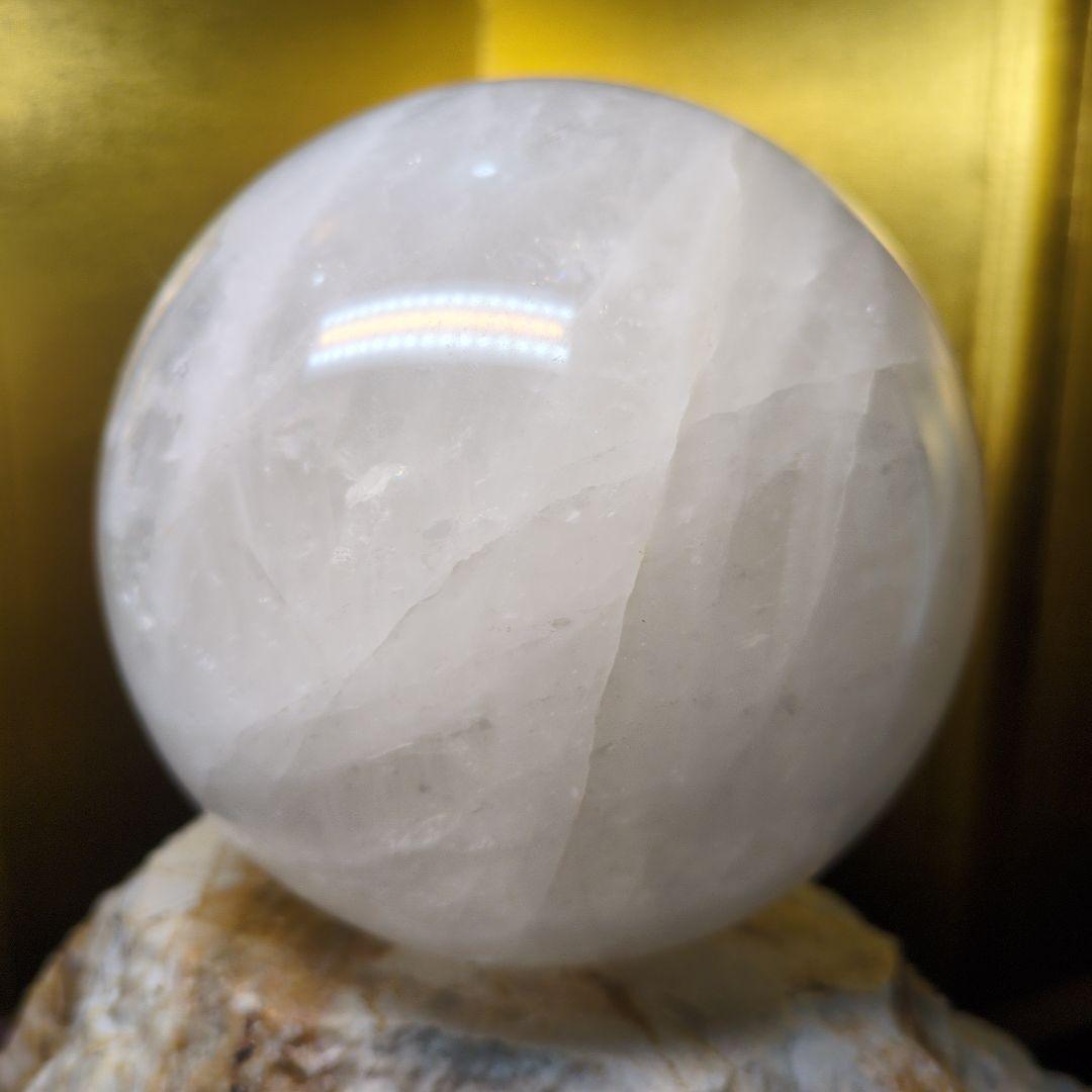 水晶 スフィア 直径約120mm 約2.1kg 丸玉 天然石 パワーストーン