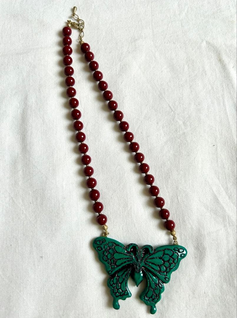 conoco 蝶々ネックレス butterfly ハンドメイド