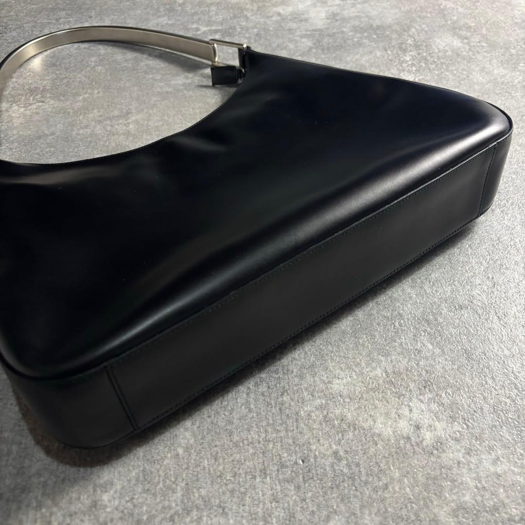 バッグ FW1998 PRADA SILVER HANDLE LEATHER BAG