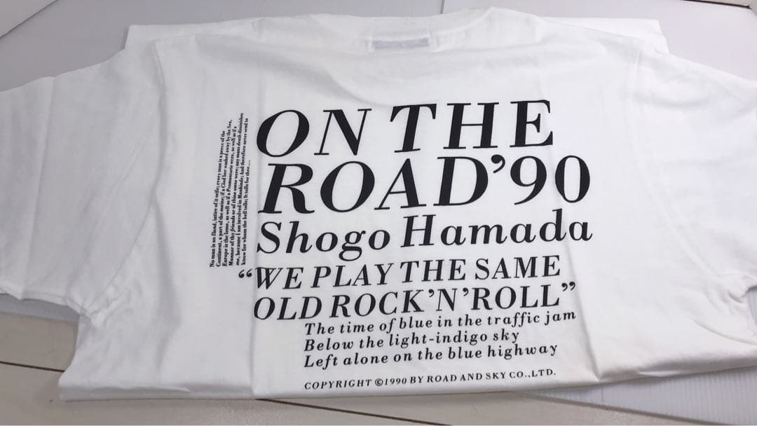 浜田省吾Tシャツ　On The Road’90’93’94 ３枚セット