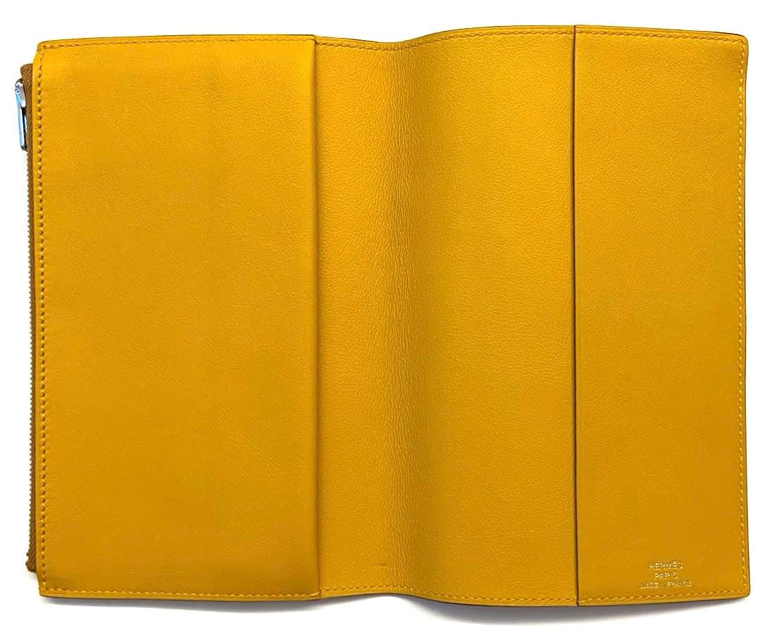 希少 美品 エルメス ノートカバー EAジップ PM ヴェルソ バイカラー 手帳