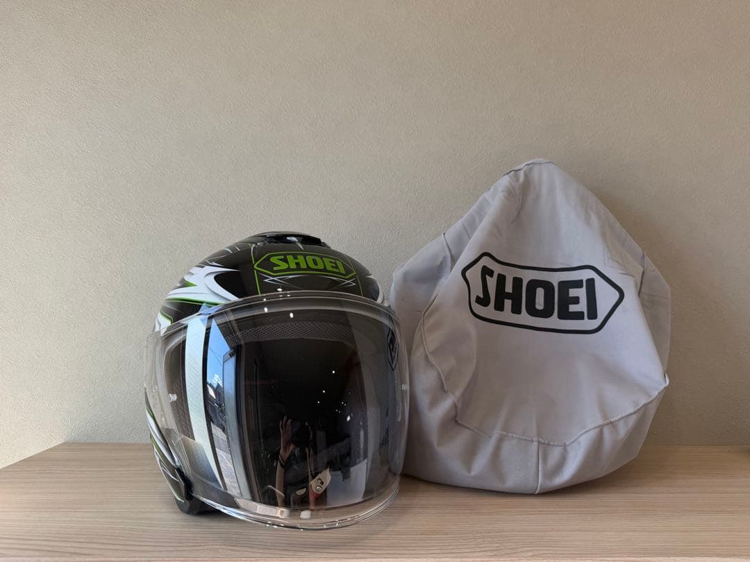 SHOEI ジェットヘルメット J-Cruise グリーンブラック
