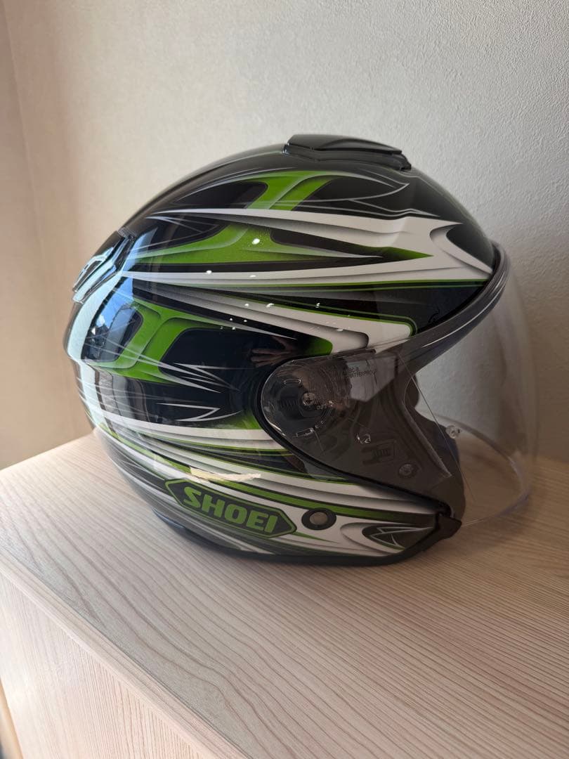 SHOEI ジェットヘルメット J-Cruise グリーンブラック