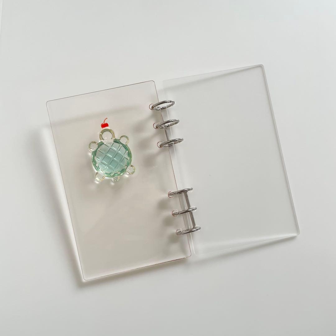 早い者勝ち　韓国　貯金　アクリルバインダー　バインダー　カバー　リフィル　亀