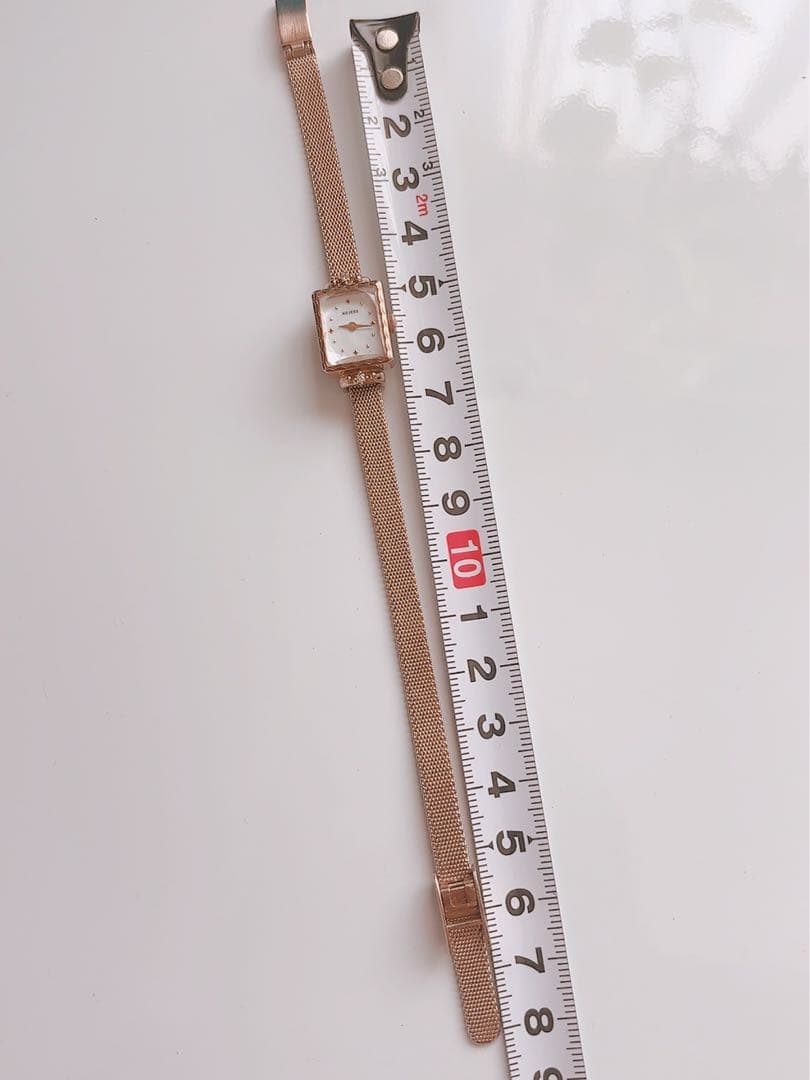 美品NOJESS ノジェスジュエリーウォッチダイヤモンドメッシュベルト稼働品