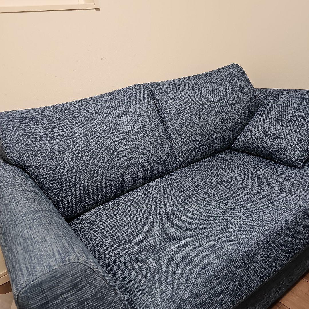 【ニトリ】２人掛けソファ（ブルー）