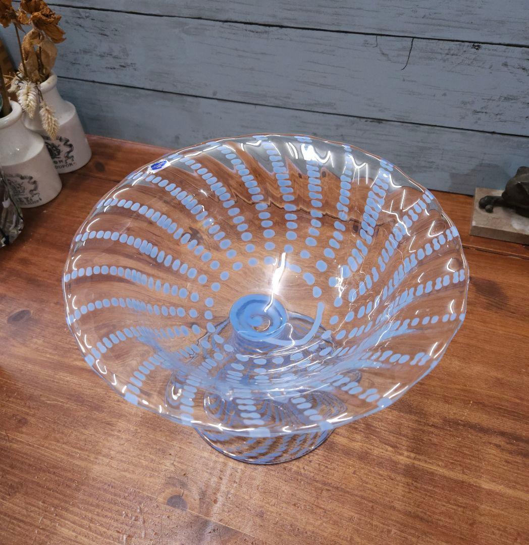 希少 ヌータヤルヴィ Nuutajarvi ヴィンテージ コンポート ガラス器