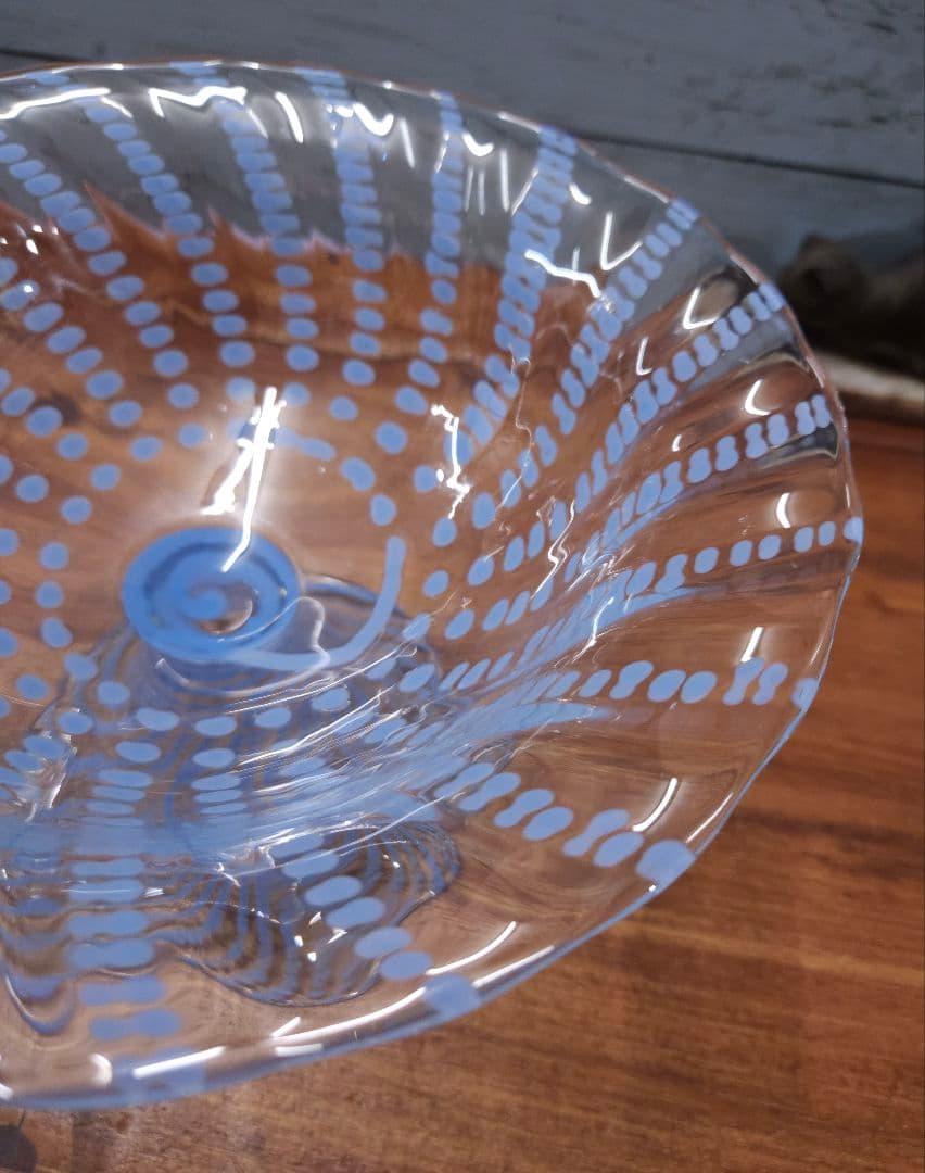 希少 ヌータヤルヴィ Nuutajarvi ヴィンテージ コンポート ガラス器