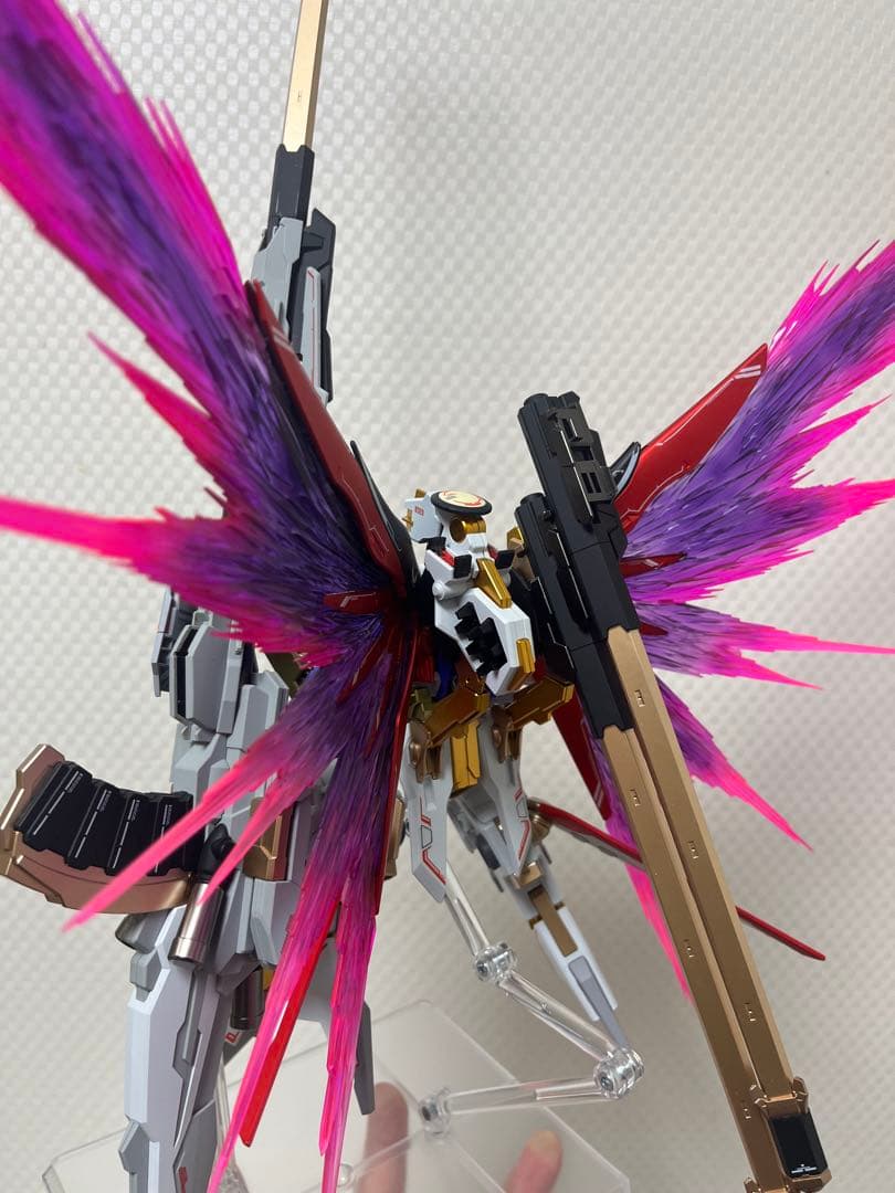 hgデスティニーガンダム SpecII ゼウスシルエット&光の翼　完成品