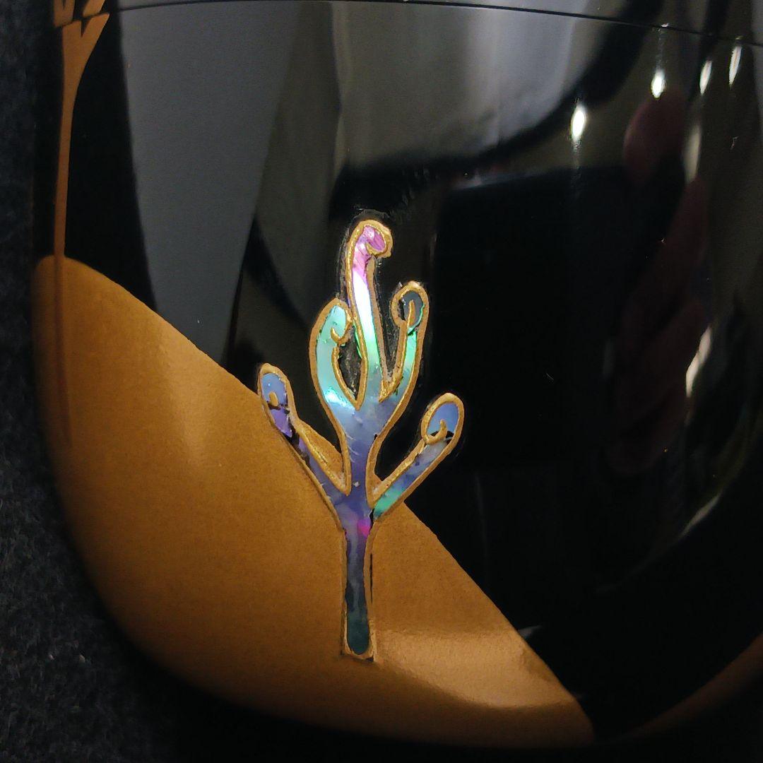 Y3031-5 茶道具 塗師 静峰作 金蒔絵 早蕨 棗 共箱　　ma　ち