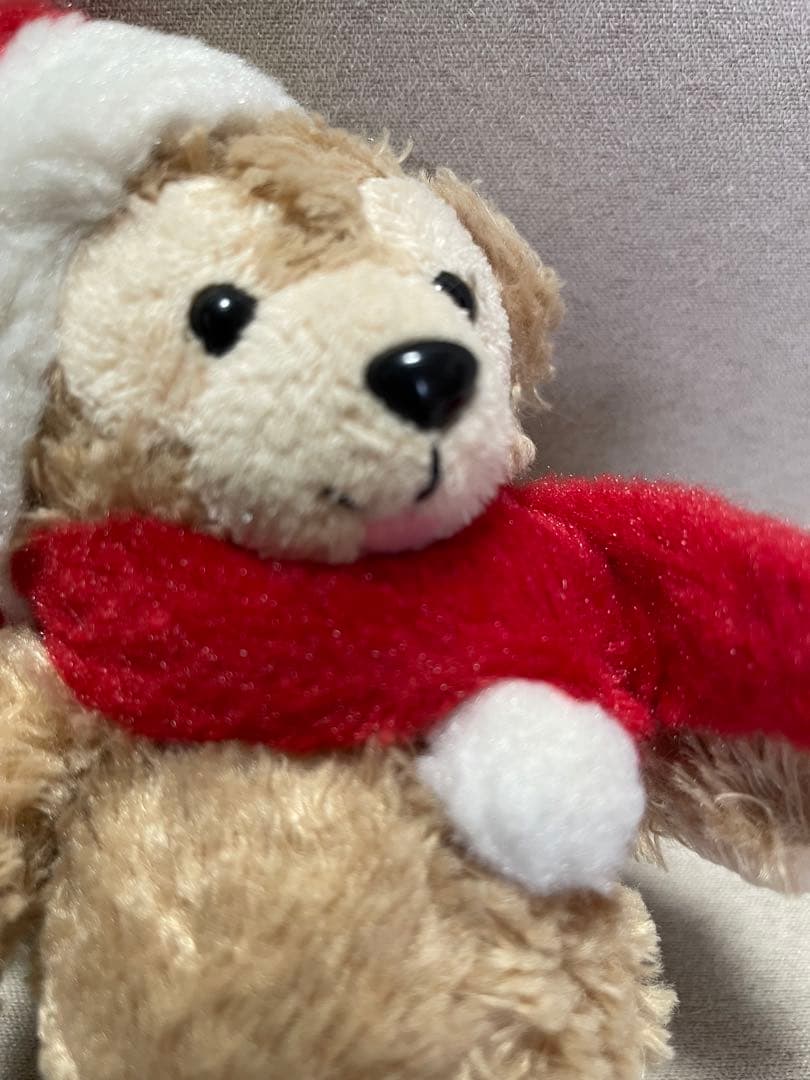 ディズニー　ダッフィー　赤ダグ　クリスマス限定ストラップ