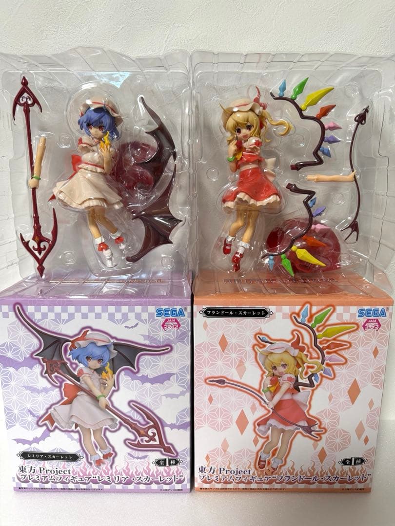 レア！　東方プロジェクト　フィギュア　レミリア・フランドール　全2種　開封済み