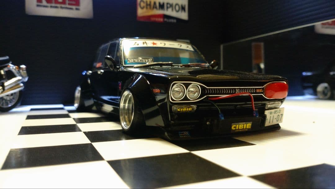 1/18ハコスカ４枚ワークス仕様１点物