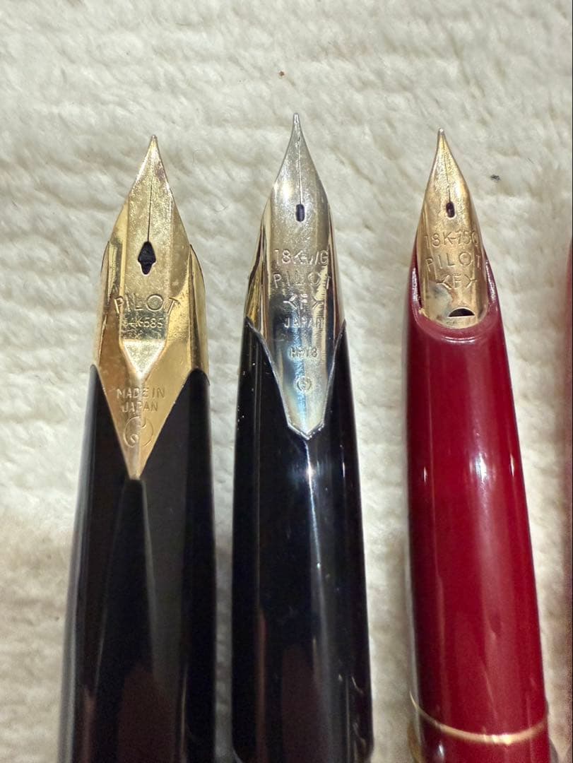 希少 PILOT 万年筆 ボールペン9本 まとめ売り 18K 14K 18KWG