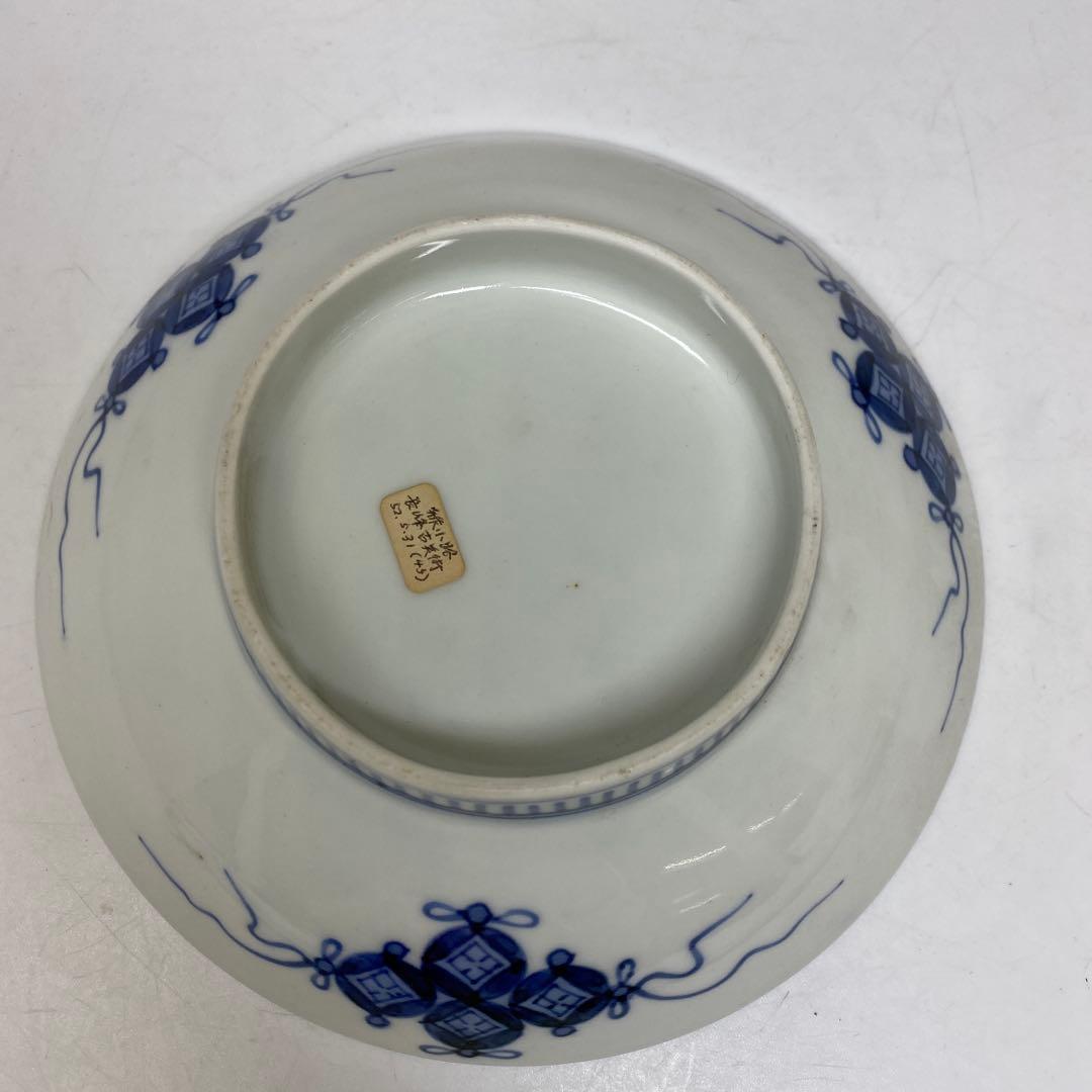 江戸後期　鍋島焼　櫛目高台　中皿　直径15.8㎝タトチ　東さ7-0330☆2F