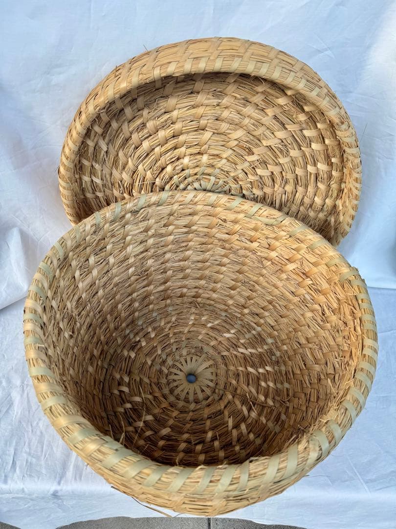 未使用品　藁いずみ　おひつ入れ　わらいずみ　飯つぐら　古民具