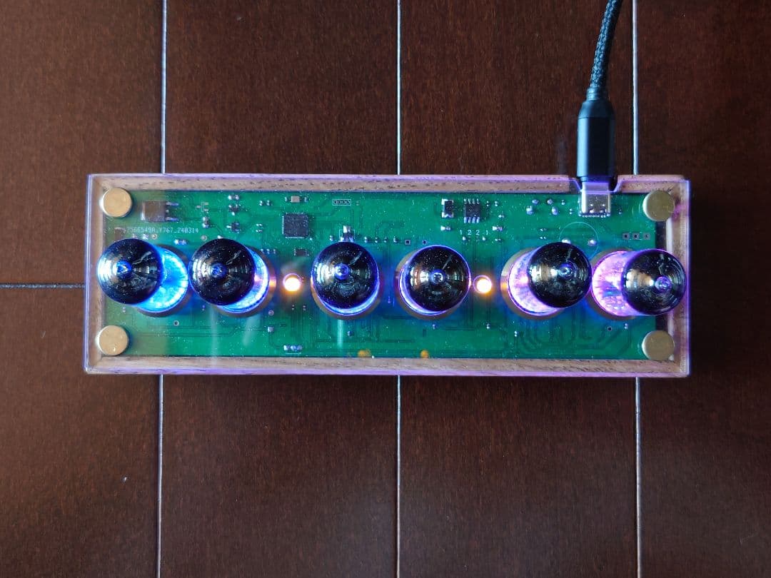 【入手困難】ニキシー管 ネオン管 時計 VFD IV-17 6個 製