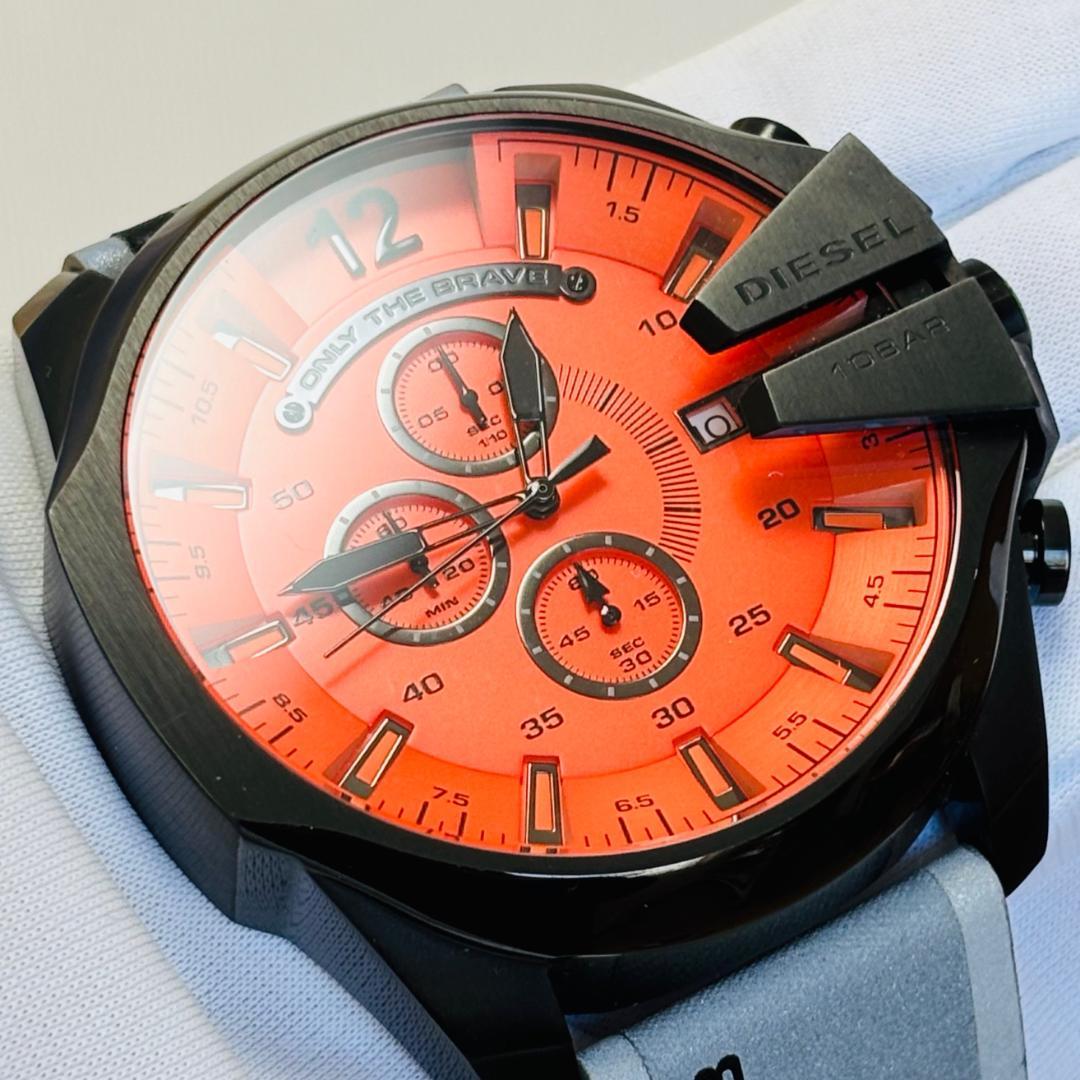 【レア】美品 ディーゼル メガチーフ DZ-4535 動作良好 腕時計 y2k