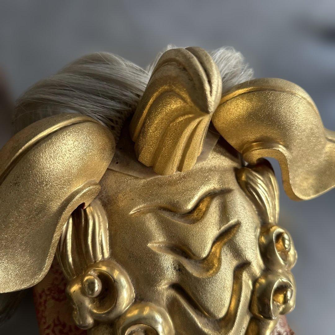 お値下げ❣️迫力のお品‼️木彫　獅子頭